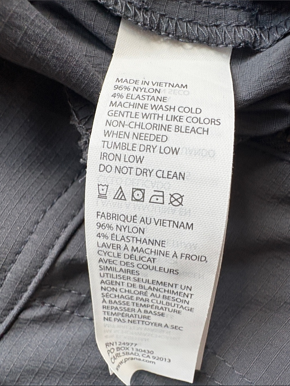 Prana Women's Dark Grey Stretch Capri Pants - Picture 4 of 5